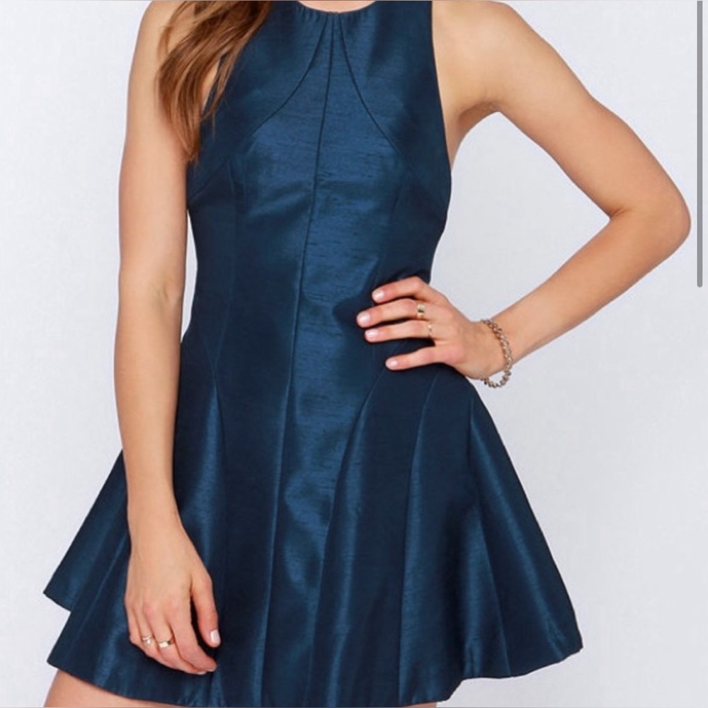 Keepsake x Revolve structured fit and flare dress